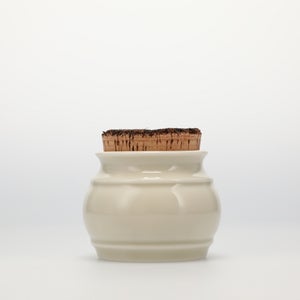 キッチンツールキャニスター 75mm 樽 グレー 鬼皮コルク付 5102