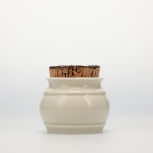 キッチンツールキャニスター 75mm 樽 グレー 鬼皮コルク付 5103