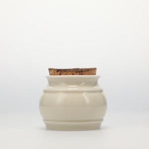 キッチンツールキャニスター 75mm 樽 グレー 鬼皮コルク付 5105