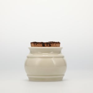 キッチンツールキャニスター 75mm 樽 グレー 鬼皮コルク付 5107