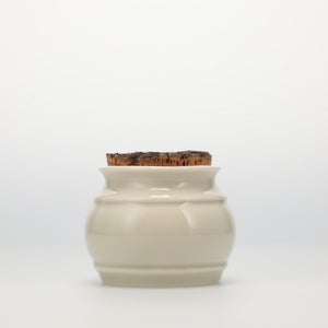 キッチンツールキャニスター 75mm 樽 グレー 鬼皮コルク付 5109