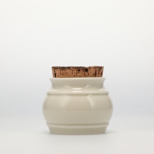 キッチンツールキャニスター 75mm 樽 グレー 鬼皮コルク付 5110