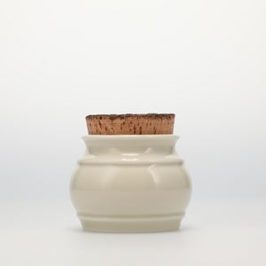 キッチンツールキャニスター 75mm 樽 グレー 鬼皮コルク付 5111