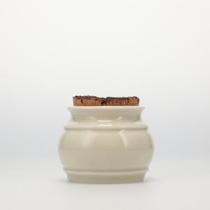 キッチンツールキャニスター 75mm 樽 グレー 鬼皮コルク付 5119