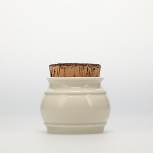 キッチンツールキャニスター 75mm 樽 グレー 鬼皮コルク付 5141