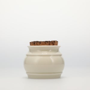 キッチンツールキャニスター 75mm 樽 グレー 鬼皮コルク付 5142