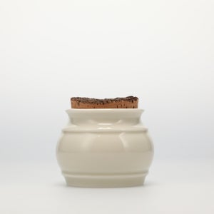 キッチンツールキャニスター 75mm 樽 グレー 鬼皮コルク付 5143