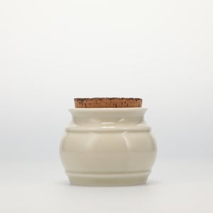 キッチンツールキャニスター 75mm 樽 グレー 鬼皮コルク付 5148