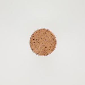 キッチンツールキャニスター 75mm 樽 グレー 鬼皮コルク付 4639