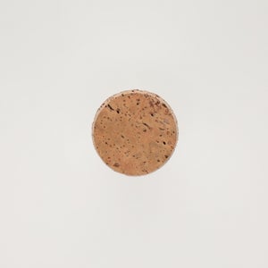 キッチンツールキャニスター 75mm 樽 グレー 鬼皮コルク付 4684