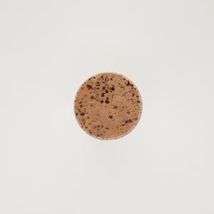 キッチンツールキャニスター 75mm 樽 グレー 鬼皮コルク付 4695