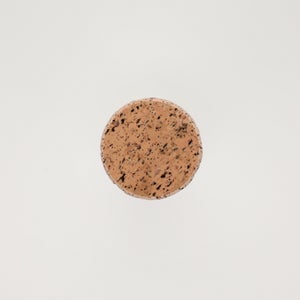 キッチンツールキャニスター 75mm 樽 グレー 鬼皮コルク付 4701