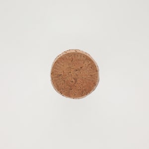 キッチンツールキャニスター 75mm 樽 グレー 鬼皮コルク付 4715