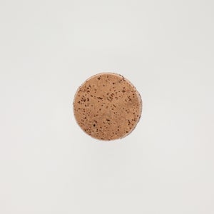 キッチンツールキャニスター 75mm 樽 グレー 鬼皮コルク付 4716