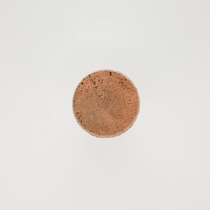 キッチンツールキャニスター 75mm 樽 グレー 鬼皮コルク付 4726