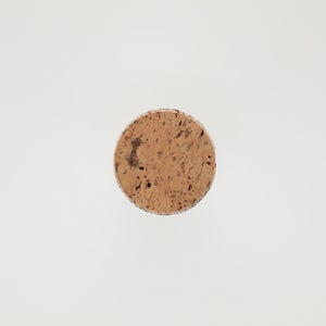 キッチンツールキャニスター 75mm 樽 グレー 鬼皮コルク付 4728