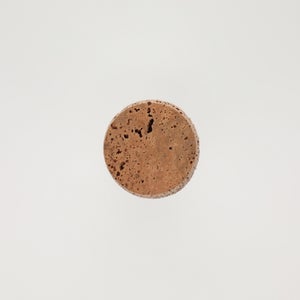 キッチンツールキャニスター 75mm 樽 グレー 鬼皮コルク付 4755