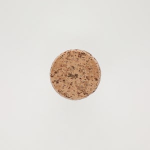 キッチンツールキャニスター 75mm 樽 グレー 鬼皮コルク付 4758