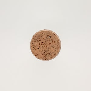 キッチンツールキャニスター 75mm 樽 グレー 鬼皮コルク付 4968