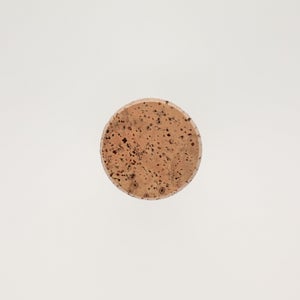 キッチンツールキャニスター 75mm 樽 グレー 鬼皮コルク付 4970