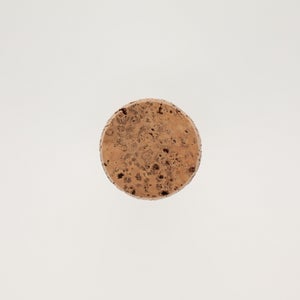 キッチンツールキャニスター 75mm 樽 グレー 鬼皮コルク付 4972