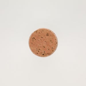 キッチンツールキャニスター 75mm 樽 グレー 鬼皮コルク付 4973