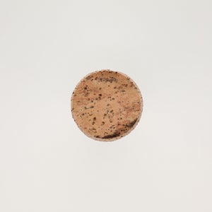 キッチンツールキャニスター 75mm 樽 グレー 鬼皮コルク付 4982