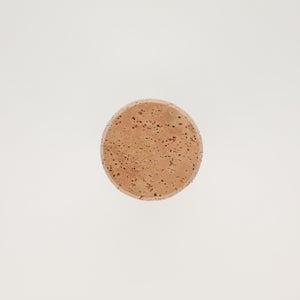 キッチンツールキャニスター 75mm 樽 グレー 鬼皮コルク付 5001