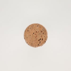 キッチンツールキャニスター 75mm 樽 グレー 鬼皮コルク付 5005