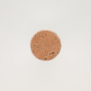 キッチンツールキャニスター 75mm 樽 グレー 鬼皮コルク付 5009