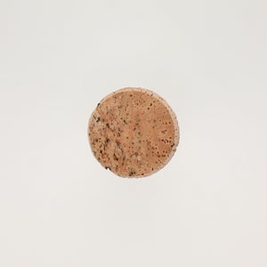 キッチンツールキャニスター 75mm 樽 グレー 鬼皮コルク付 5031