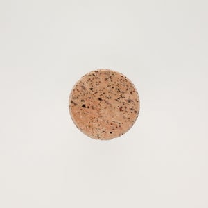 キッチンツールキャニスター 75mm 樽 グレー 鬼皮コルク付 5032