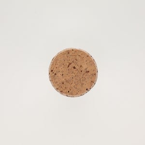 キッチンツールキャニスター 75mm 樽 グレー 鬼皮コルク付 5037