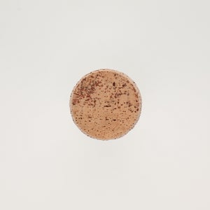 キッチンツールキャニスター 75mm 樽 グレー 鬼皮コルク付 5040