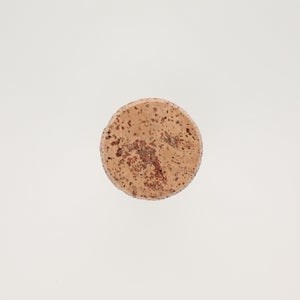 キッチンツールキャニスター 75mm 樽 グレー 鬼皮コルク付 5050