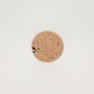 キッチンツールキャニスター 75mm 樽 グレー 鬼皮コルク付 5055