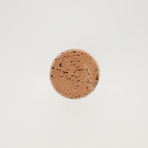 キッチンツールキャニスター 75mm 樽 グレー 鬼皮コルク付 5058