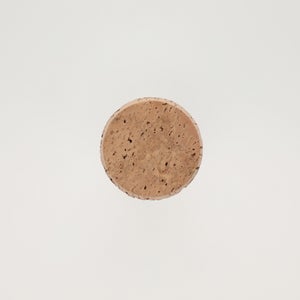 キッチンツールキャニスター 75mm 樽 グレー 鬼皮コルク付 5060