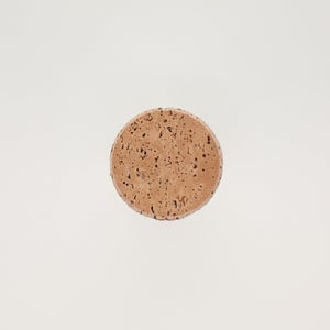 キッチンツールキャニスター 75mm 樽 グレー 鬼皮コルク付 5104