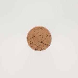 キッチンツールキャニスター 75mm 樽 グレー 鬼皮コルク付 5107