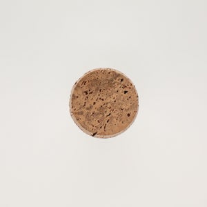 キッチンツールキャニスター 75mm 樽 グレー 鬼皮コルク付 5110