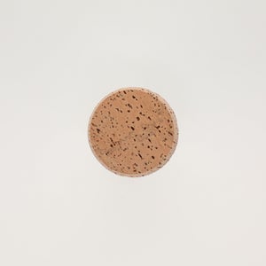 キッチンツールキャニスター 75mm 樽 グレー 鬼皮コルク付 5111