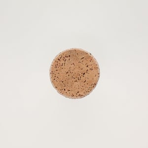 キッチンツールキャニスター 75mm 樽 グレー 鬼皮コルク付 5113