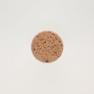 キッチンツールキャニスター 75mm 樽 グレー 鬼皮コルク付 5144