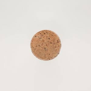 キッチンツールキャニスター 75mm 樽 グレー 鬼皮コルク付 5146