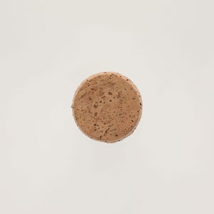 キッチンツールキャニスター 75mm 樽 グレー 鬼皮コルク付 5431