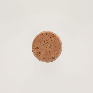 キッチンツールキャニスター 75mm 樽 グレー 鬼皮コルク付 5559