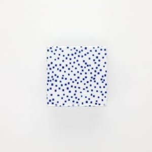 重箱 小＋蓋セット 四角ちらし/呉須 0005