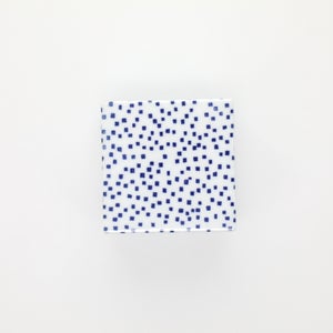 重箱 小＋蓋セット 四角ちらし/呉須 0006