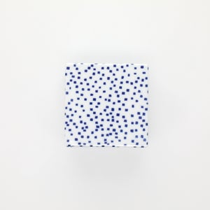 重箱 小＋蓋セット 四角ちらし/呉須 0007